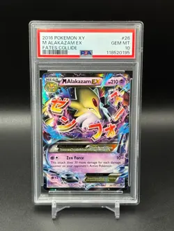 Pokemon Mega Alakazam EX 26/124 Fates Collide Holo PSA 10 GEM - Image 1