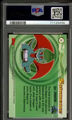 2003 Topps Pokemon Advanced Salamence #68 PSA 10 Gem Mint Pop 8 - Image 2