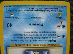 Carte Pokemon Wizards Set de base - Carabaffe 42/102 Edition 2 - Francais - 1999 - Image 3