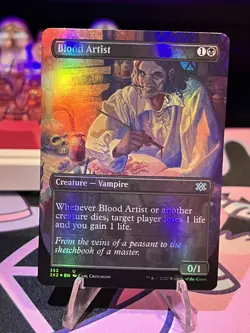 *FOIL BORDERLESS* Blood Artist - Double Masters 2022 (U) - MTG - Image 1