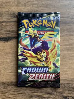 Pokemon TCG Sword & Shield Crown Zenith Sealed Booster Pack x 1 - Image 1