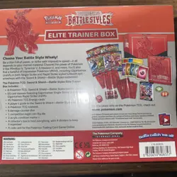 New Pokemon TCG Sword & Shield Battle Styles Elite Trainer Box (Sealed) - Image 3