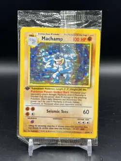 Sealed Machamp Base Set 8/102 1st Edition Holo Rare WOTC Pokemon - Image 1