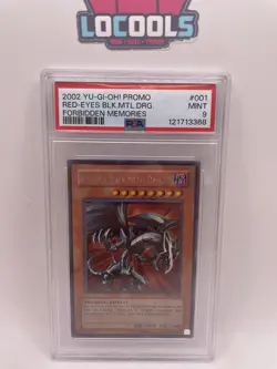 Yu-Gi-Oh Forbidden Memories Red-Eyes Black Metal Dragon FMR-001 PSA 9 - Image 1