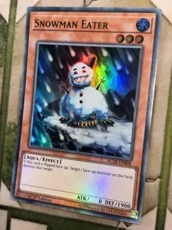 YuGiOh SNOWMAN EATER Super Rare AC18-EN008 - Image 1