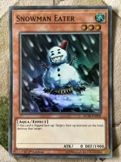 YuGiOh SNOWMAN EATER Super Rare AC18-EN008 - Image 2