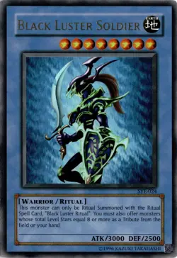 Black Luster Soldier SYE-024 YuGiOh Ultra Rare Vintrage LP - Image 2