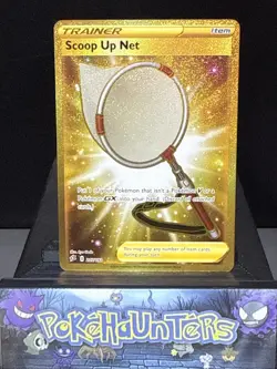 Pokemon Card Scoop Up Net 207/192 Rebel Clash Gold Secret Rare Near Mint - Image 1