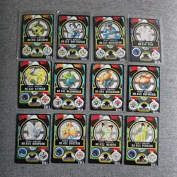 12 Japanese Pokemon Bandai Sealdass Pocket Monsters Sticker Card Bundle NM 1997 - Image 1