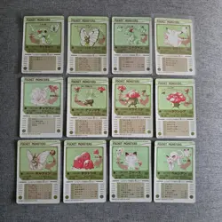 12 Japanese Pokemon Bandai Sealdass Pocket Monsters Sticker Card Bundle NM 1997 - Image 2