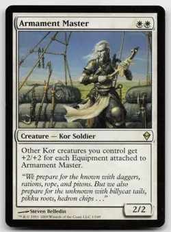 MTG Armament Master R Zendikar 1 LP - Image 1