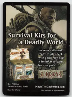 MTG Snake Token T Zendikar 10 LP - Image 2