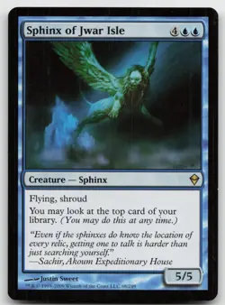 MTG Sphinx of Jwar Isle R Zendikar 68 LP - Image 1