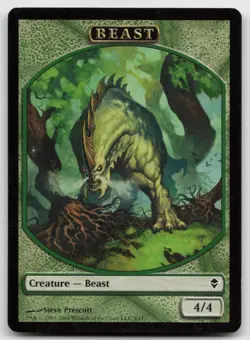 MTG Beast Token T Zendikar 9 LP - Image 1