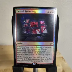 Cursed Recording (0131) MTG DSK 0131 Rare NM Foil - Image 1