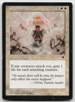 MTG Orim's Prayer U Tempest 32 LP - Image 1