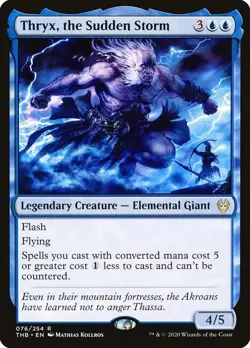 Thryx, the Sudden Storm - Theros BeyondDeath MTG MAGIC LEGENDARY ELEMENTAL GIANT - Image 1