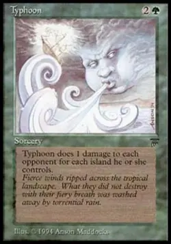 MTG English Typhoon NM Normal Legends - Image 1