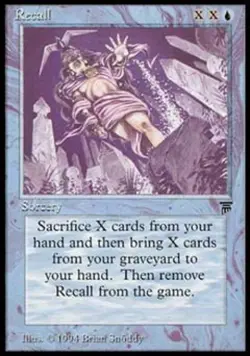 MTG English Recall NM Normal Legends - Image 1