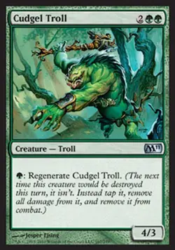 Cudgel Troll -Foil Medium Play MTG Magic 2011 Core Set - Image 1