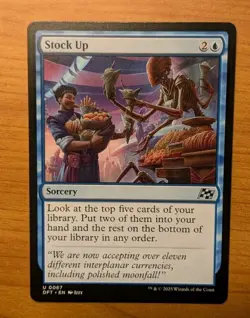 Stock Up mtg aetherdrift uncommon nonfoil blue sorcery near mint NM - Image 1