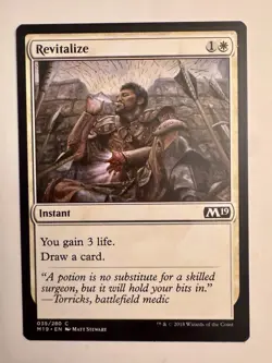 Revitalize (035) Core Set 2019 M19 MTG Magic - Image 1