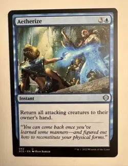 Aetherize MTG Magic the Gathering Card NM Near Mint Starter Commander SCD - Image 1
