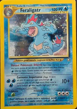 Pokemon Feraligatr 5/111 Neo Genesis Rara Holo ITA - Image 1