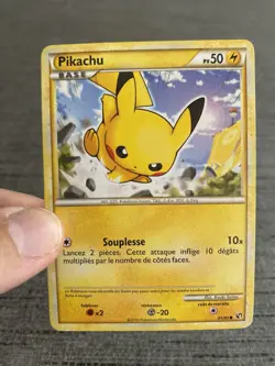 Carte Pokemon Pikachu 61/90 HGSS Indomptable Francais OCCASION - Image 3