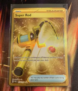Pokemon TCG Super Rod Gold Secret Rare 276/193 Paldea Evolved NM - Image 1