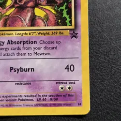 Mewtwo 14 Wotc Pokemon Black Star Promo Regular - Image 4