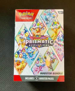 Pokemon TCG Prismatic Evolutions Booster Bundle New Sealed 6 Booster packs Eng - Image 1