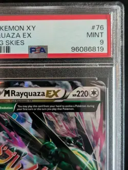PSA 9 M Rayquaza EX 76/108 Ultra Rare 2015 Pokemon XY Roaring Skies - Image 3
