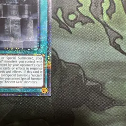 YUGIOH RA03-EN062 Ancient Gear Fortress Quarter Century Secret Rare 1st Edition - Image 4