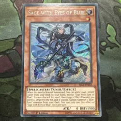 Yugioh Sage with Eyes of Blue BLLR-EN055 Secret Rare NM - Image 1