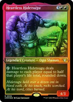 Heartless Hidetsugu Etched Foil Commander Masters NM MTG - Image 1