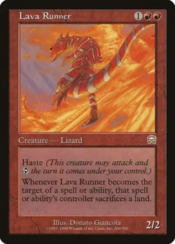 1x Lava Runner - Mercadian Masques - NM/EX - German - OOP MTG - Image 3