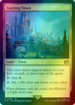 Starting Town FOIL | MTG UB Final Fantasy FIN 0289 NM M Unplayed - Image 1
