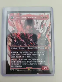 Clive, Ifrit's Dominant Borderless Final Fantasy MTG Card Magic: The Gathering - Image 1