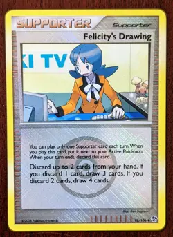 Pokemon League Promo Felicity's Drawing 98/106 Crosshatch Holo - NM - Image 1