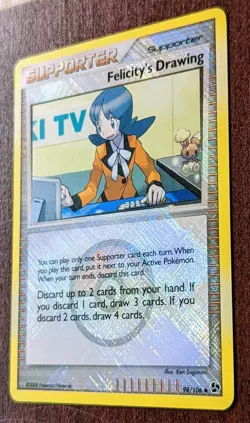 Pokemon League Promo Felicity's Drawing 98/106 Crosshatch Holo - NM - Image 4