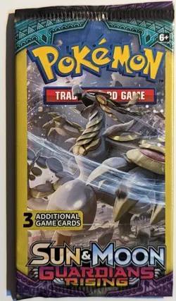 Pokemon Booster Pack Guardians Rising - 3 cards Kommo-o - Factory Sealed - Image 1