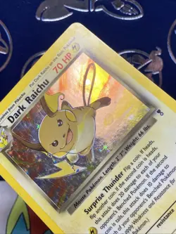 Dark Raichu - 7/110 - Holo Rare - Legendary Collection Pokemon - HP - Image 4