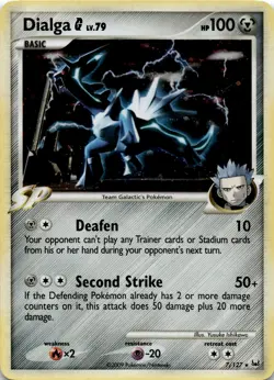 Dialga Pokemon G 7/127 Holo Rare - Platinum - LP - Image 1