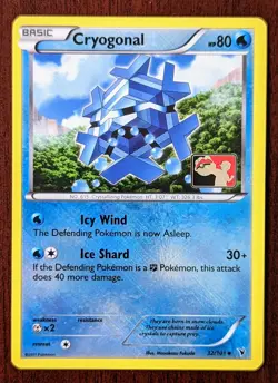 Pokemon League Promo Cryogonal 32/101 Crosshatch Promo Reverse Holo - 2012 - NM - Image 1
