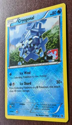 Pokemon League Promo Cryogonal 32/101 Crosshatch Promo Reverse Holo - 2012 - NM - Image 4