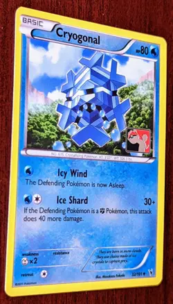 Pokemon League Promo Cryogonal 32/101 Crosshatch Promo Reverse Holo - 2012 - NM - Image 5