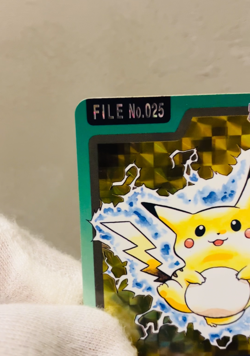 (EX) Pokemon Carddass Pikachu 025 Holo Prism 1997 Bandai Japanese Vintage - Image 2