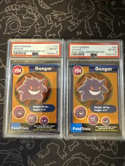 1999 Pokemon Gengar Burger King Bundle PSA Graded - Image 1