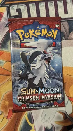 Pokemon Booster Pack - Crimson Invasion - Sun & Moon - Factory Sealed - Image 1